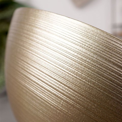 Miska Szklana Złota 21 cm 1,7 L Dekoracyjna Mycie Ręczne VILDE