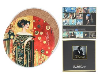 Podkładka ceramiczna, okrągła - Inspirowane malarstwem G. Klimt (CARMANI)