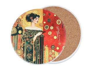 Podkładka ceramiczna, okrągła - Inspirowane malarstwem G. Klimt (CARMANI)