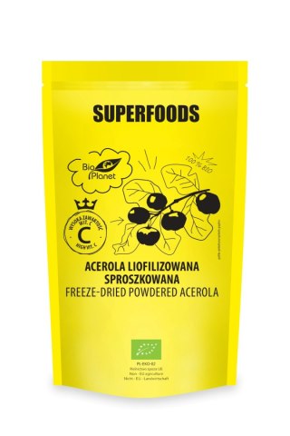 ACEROLA LIOFILIZOWANA SPROSZKOWANA BIO 100 g - BIO PLANET SUPERFOODS