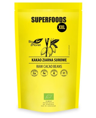 KAKAO ZIARNA SUROWE BIO 600 g - BIO PLANET SUPERFOODS