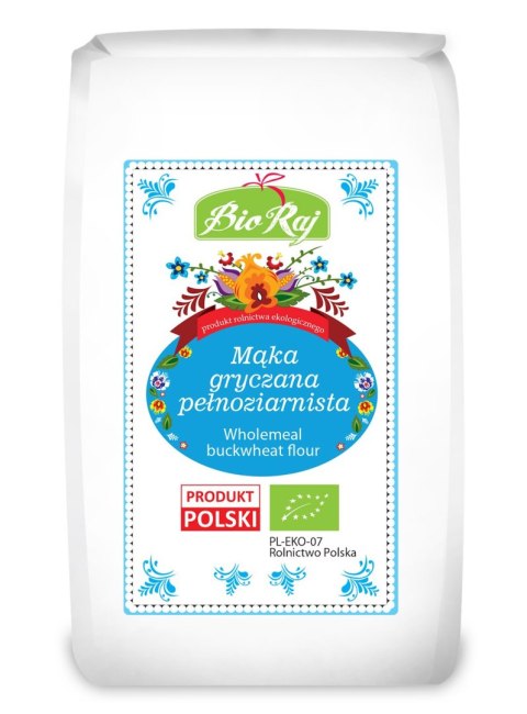 MĄKA GRYCZANA PEŁNOZIARNISTA BIO (POLSKA) 600 g - BIO RAJ