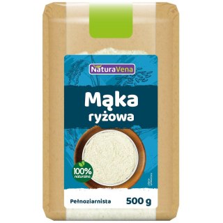 MĄKA RYŻOWA PEŁNOZIARNISTA BEZGLUTENOWA 500 g - NATURAVENA