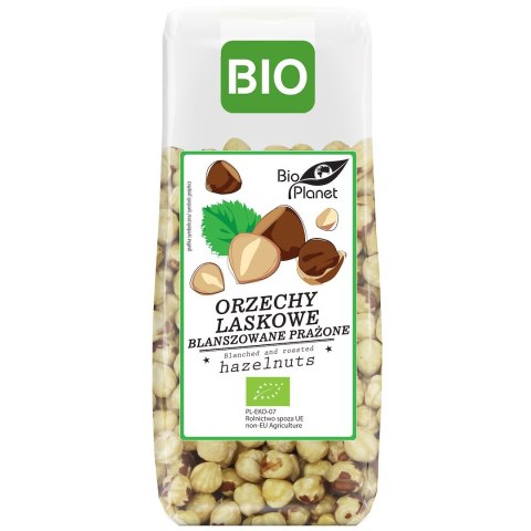 ORZECHY LASKOWE BLANSZOWANE PRAŻONE BIO 100 g - BIO PLANET