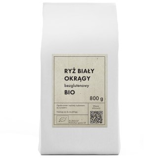 RYŻ BIAŁY OKRĄGŁY BEZGLUTENOWY BIO 800 g - THE PLANET