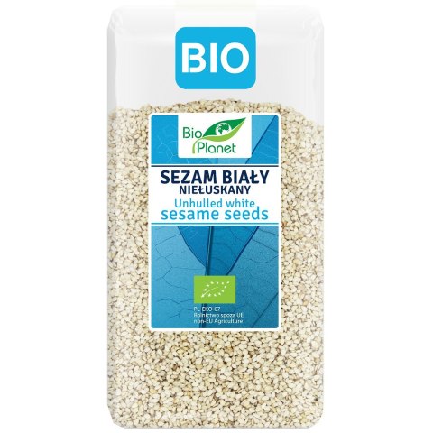 SEZAM BIAŁY NIEŁUSKANY BIO 400 g - BIO PLANET