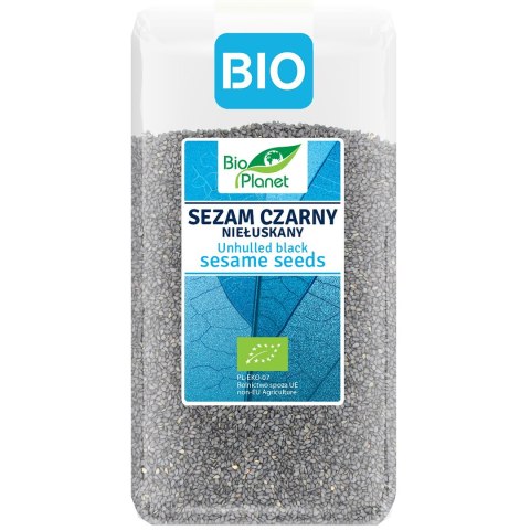 SEZAM CZARNY NIEŁUSKANY BIO 400 g - BIO PLANET
