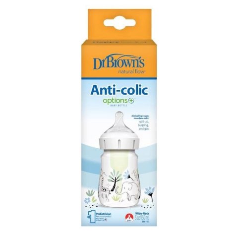 WB51008 BUTELKA SZEROKA SZYJKA 150ML OPTIONS PLUS DŻUNGLA