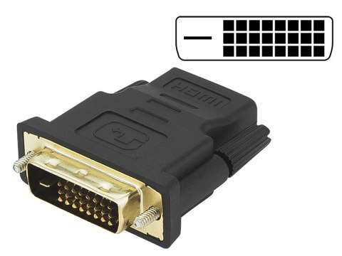 92-101# Przejście dvi wtyk - hdmi gniazdo blister