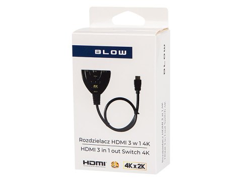 92-169# Rozgałęźnik hdmi wtyk hdmi- 3 gniazda hdmi