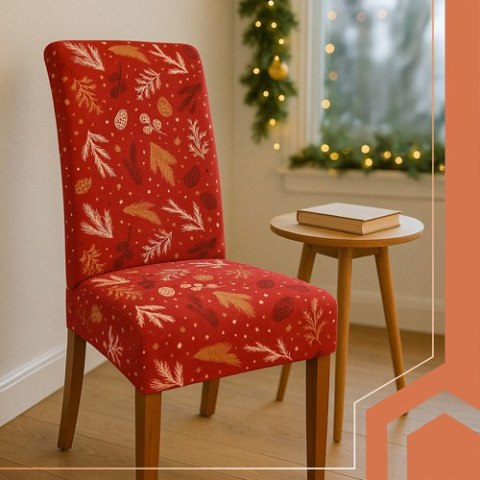 Pokrowce na krzesła 6szt. św. czerwone Ruhhy 26638