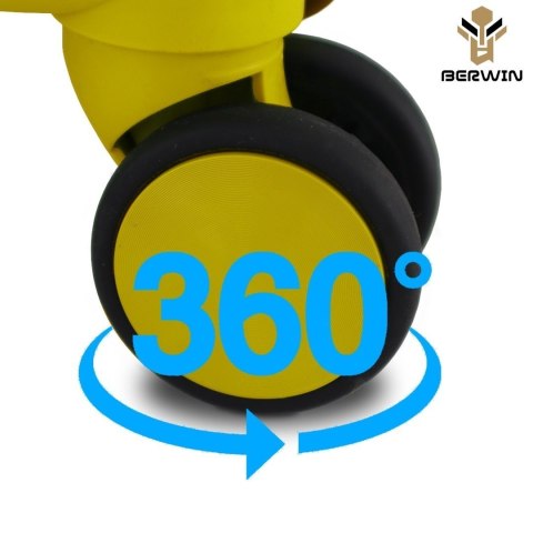 Zestaw 4 walizek podróżnych z beautycase - twarda skorupa, kółka 360°, zamek TSA