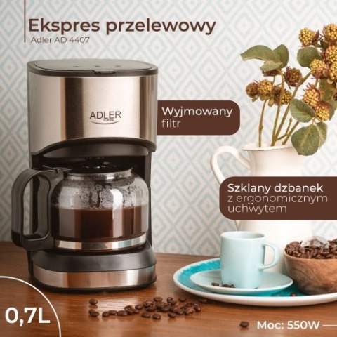 AD 4407 Ekspres przelewowy 0,7L