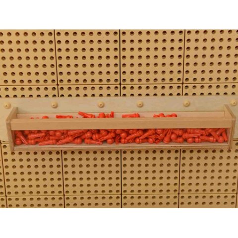 Drewniana Półeczka Przezroczysta Ścianka 80 cm - Masterkidz Tablica Naukowo-Kreatywna STEM