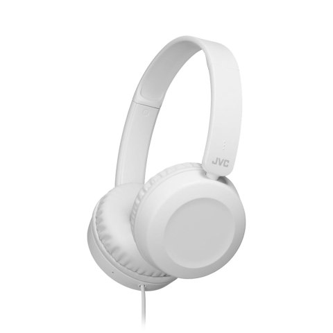 JVC0113 JVC HAS-31 WE Przewodowe słuchawki nauszne z pilotem i mikrofonem białe