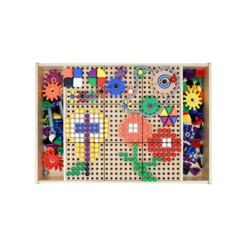 MASTERKIDZ Drewniany Stół Edukacyjny Stolik Top STEM WALL