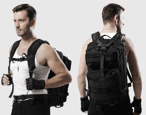 ND12_13921 Plecak militarny XL czarny 5902802913036