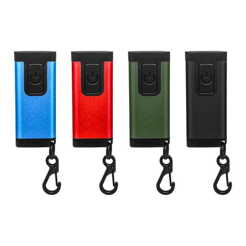 Mini latarka/brelok LED COB, 150lm, 180mAh, 5500K, kolor mix