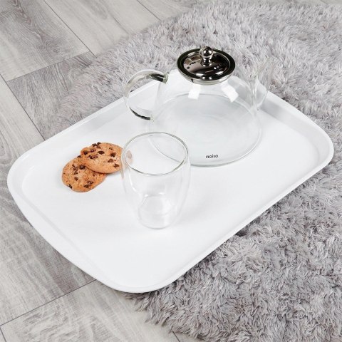 Taca do Serwowania Plastikowa Antypoślizgowa 43,5 x 31,5 cm ORION Biała