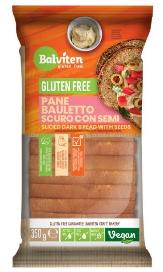 CHLEB CIEMNY Z ZIARNAMI KROJONY BEZGLUTENOWY 350 g - BALVITEN