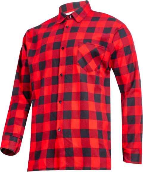 Koszula flanelowa krata czerwona, 170g/m2, "2xl", ce, lahti