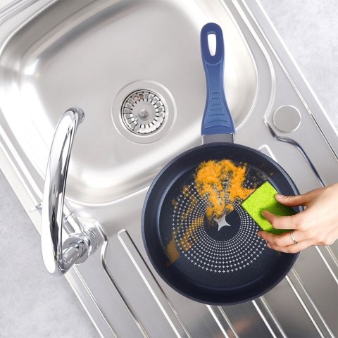 Patelnia Diamentowa Ceramiczna Nieprzywierająca Gaz Indukcja ORION 24 cm