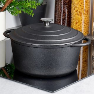 Garnek Żeliwny Solidny Gaz Indukcja Solidny Uniwersalny VILDE 33x26x12 cm