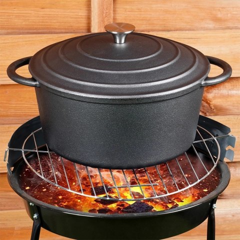 Garnek Żeliwny Solidny Gaz Indukcja Solidny Uniwersalny VILDE 33x26x12 cm