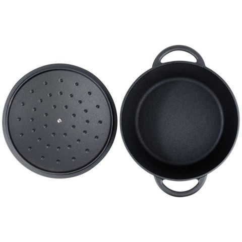 Garnek Żeliwny Solidny Gaz Indukcja Solidny Uniwersalny VILDE 33x26x12 cm