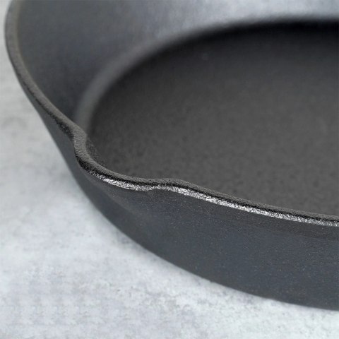 Patelnia na Gaz Indukcja Żeliwna z Nakładką Silikonową Solidna VILDE 20 cm