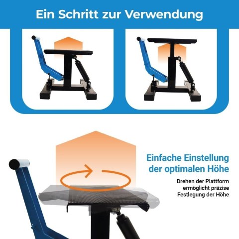 Podnośnik motocyklowy BITUXX 150 kg regulowany warsztatowy platforma antypoślizgowa