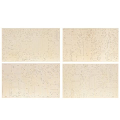 Zestaw mebelków drewnianych dla lalek 34 el. 23542