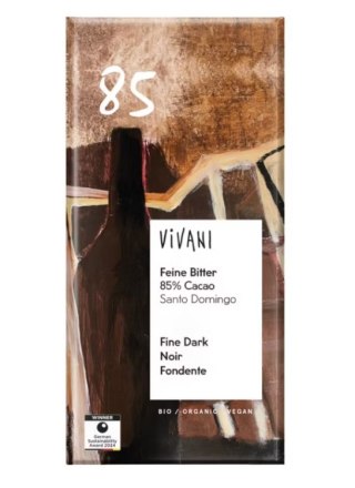 CZEKOLADA GORZKA 85 % BIO 80 g - VIVANI