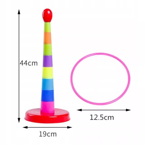 Gra zręcznościowa rzucanie pierścieniami do celu obręcze ringo 6699-53A