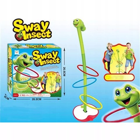 Gra zręcznościowa rzucanie pierścieniami do celu obręcze ringo robak 1255