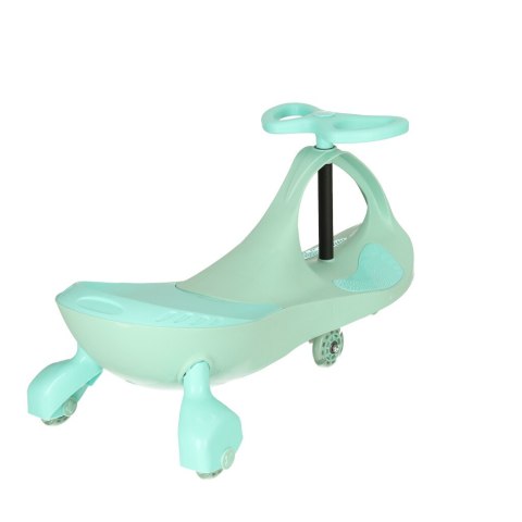 KX4880_1 Jeździk grawitacyjny twistcar świecące koła LED miętowy