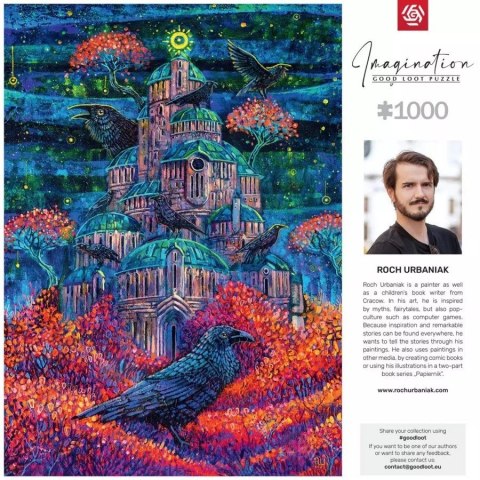 Puzzle Good Loot Imagination: Roch Urbaniak Twierdza Pani Kruków / Raven Queen's Fortress 1000 elementów