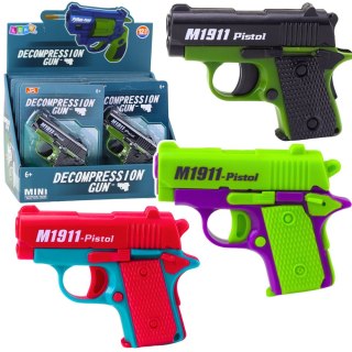 Mini Pistolet Zabawkowy Dla Dzieci 8 Nabojów Magazynek 12,5 x 8,5 cm Mix