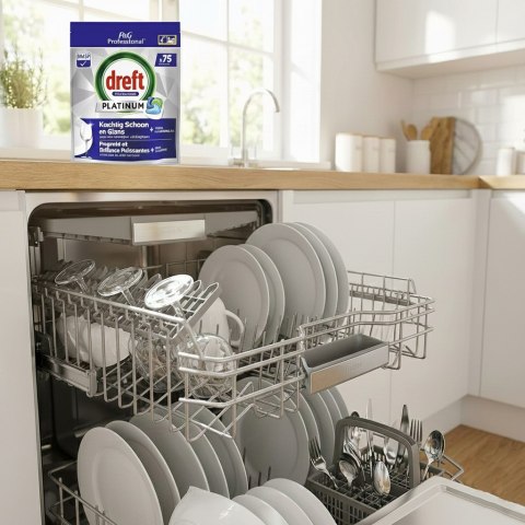 Dreft Professional Kapsułki Do Zmywarki Platinum All in One Regular 75 szt.