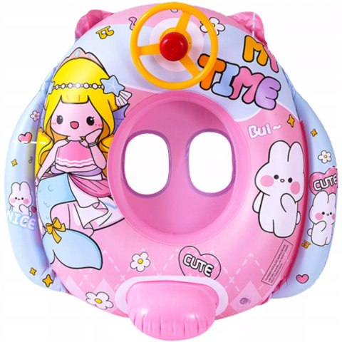 Kółko koło ponton dla dzieci do pływania syrenka kierownica 311R