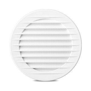 KRATKA OKRĄGŁA Z SIATKĄ FI 60 BIAŁA (4SZT.)