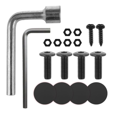 MACLEAN PODSTAWKA BIURKOWA NA MONITOR LUB LAPTOP, SPRĘŻYNA GAZOWA, DO PRACY STOJĄCO SIEDZĄCEJ, CZARNA MC-493