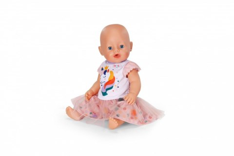 Sukienka jednorożca z tutu baby born 43 cm