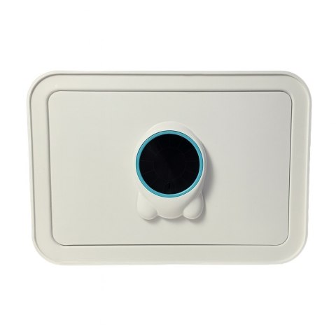 Biały sejf biurowy na kluz i kod skarbonka elektroniczna