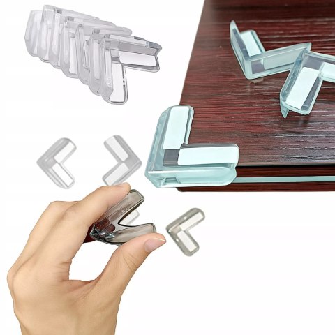 Przezroczyste zabezpieczenia narożników mebli 10 szt. ochraniacze