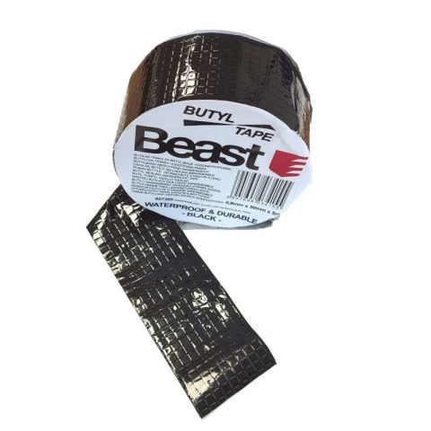 Taśma butylowa CZARNA uszczelniająca wodoodporna 0,8x50mm 5M BUTYL UV BLACK WATERPROOF