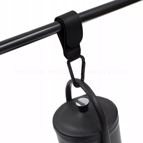 Uniwersalny zestaw 2 zaczepów do wózka mocny hak na torbę zakupy