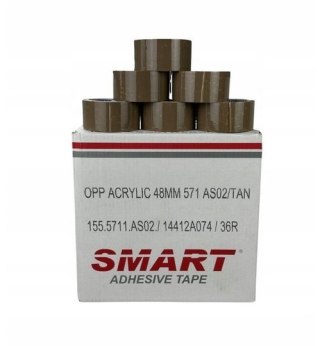 BSTech Taśma Pakowa Akryl 48*60m brazowa karton 36szt