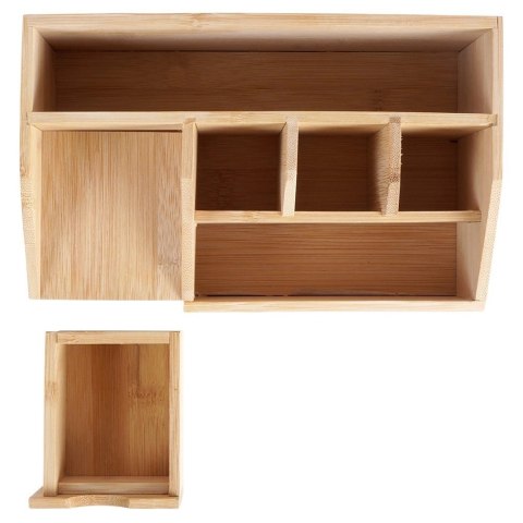 Organizer na Kosmetyki do Makijażu Bambusowy ELEGANZA 24 x 15 x 11 cm