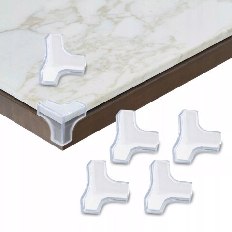 Narożniki ochronne na meble bezpieczne przezroczyste zabezpieczenia 10 szt